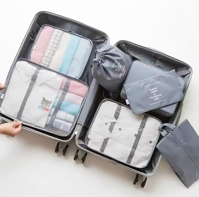 9 Set Packing Cubes for Suitcases, Aydicon Travel Luggage Packing Organizers - Image 3