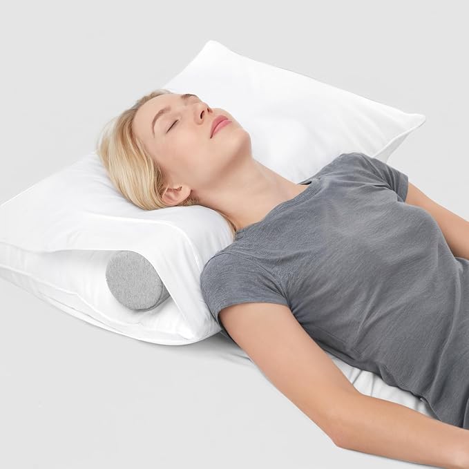 Neck Roll Pillow, Memory Foam Neck Support Pillows, Round Neck Pillows - Image 5