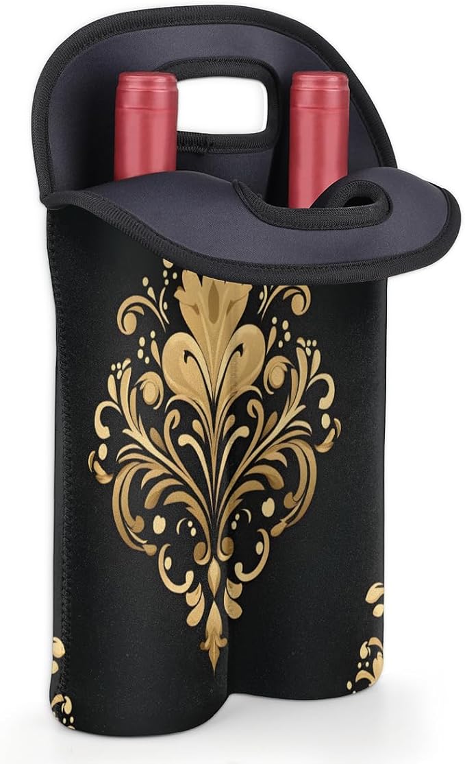 Neoprene Wine Tote, Bottle Carrier Gag Insulating Neoprene Thicker, Insulated - Image 4