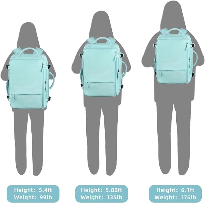 Travel Backpack for Women, Large Carry On Backpack for Travel, Waterproof - Image 8