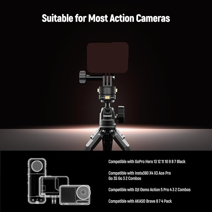 Neewer 6 in 1 Action Camera Mount Kit, Compatible - Image 4