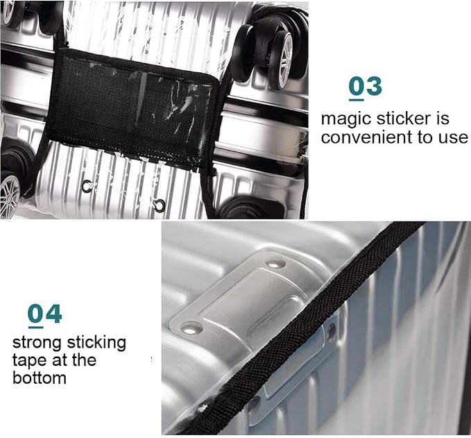 20 Inch PVC Luggage Protector Cover - Image 3