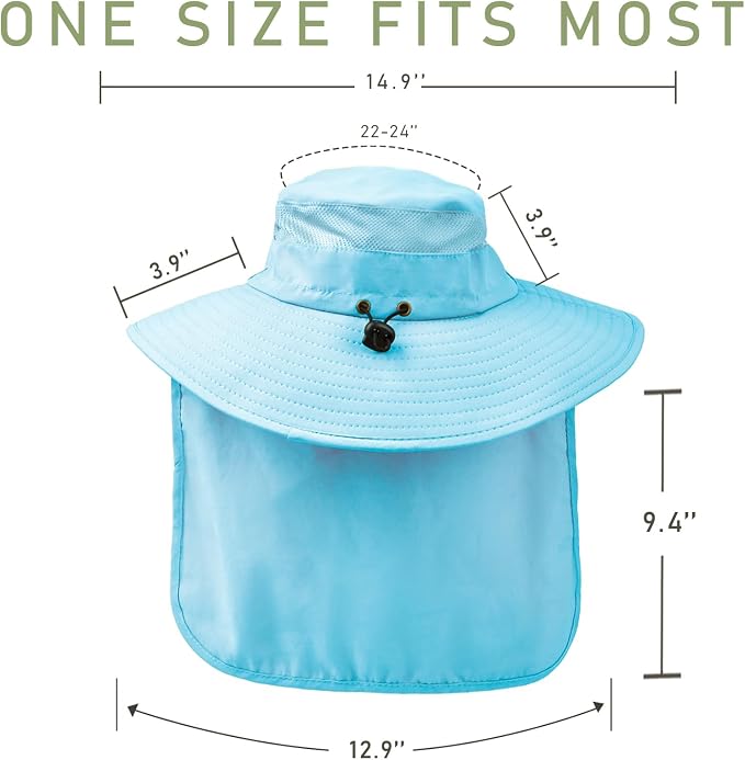 Fishing Hat Breathable Wide Brim Sun Hats - Image 6