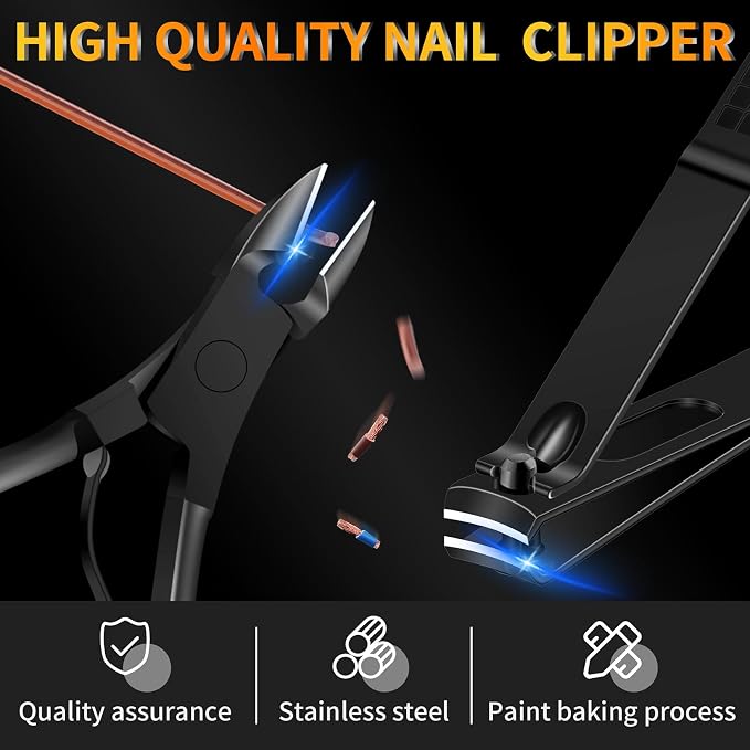 Manicure Set 16 In 1 Professional Stainless Steel Pedicure Kit Toenail Clippers - Image 3