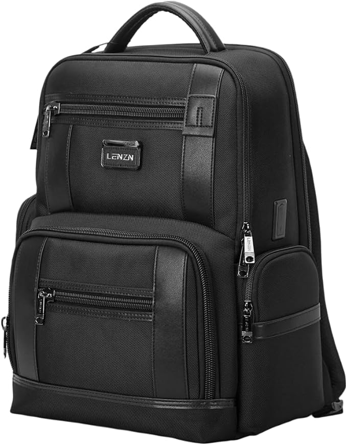 Laptop Business Backpack for Men & Women, Work Backpack Fits 15.6 Inch by Lenzn
