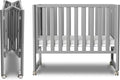EvoNook 6-in-1 Convertible Mini Crib, 100% New Zealand Solid Wood, 4 Adjustable by MAMAZING