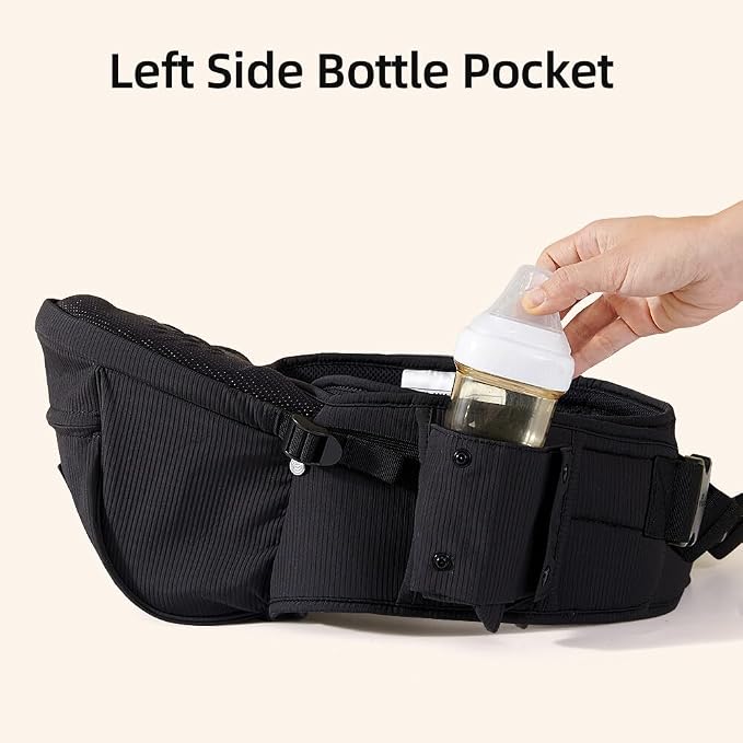 Sunveno Hip Baby Carrier with Seat, Ergonomic Baby Hip Carrier, Front-Facing - Image 7