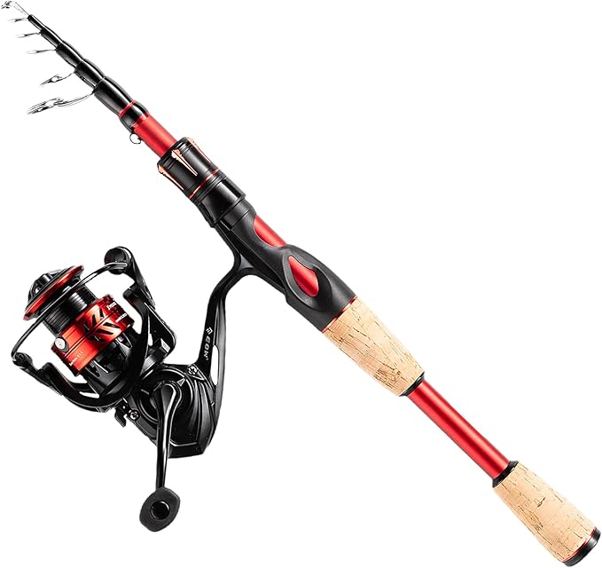 EOW XPEDITE LITE Portable Telescopic Fishing Rods & Combo, Spinning & Casting by HOME