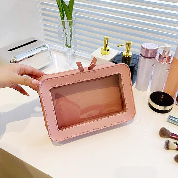 Clear Makeup Bag Small, TSA Approved Portable Toiletry Bag - Image 7