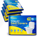 Toilet Seat Covers Disposable Flushable Travel Pack of 50 XL-Disposable Toilet by Traletry