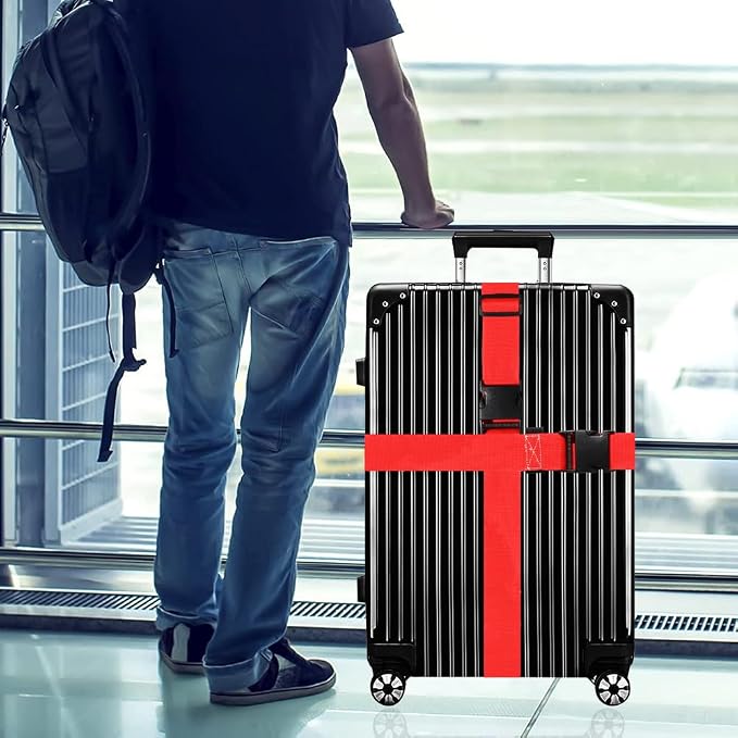 Luggage Straps for Suitcases TSA Approved-2 Pack Bright Personalized Luggage - Image 6