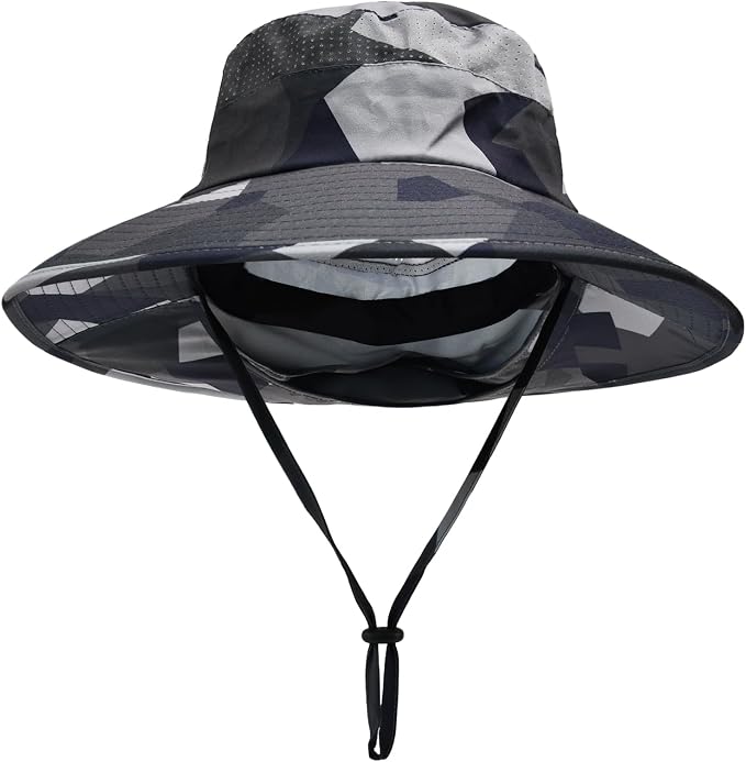 Sun Hats for Men Women Fishing Hat UPF 50+ Breathable Wide Brim Bucket Hats - Image 2