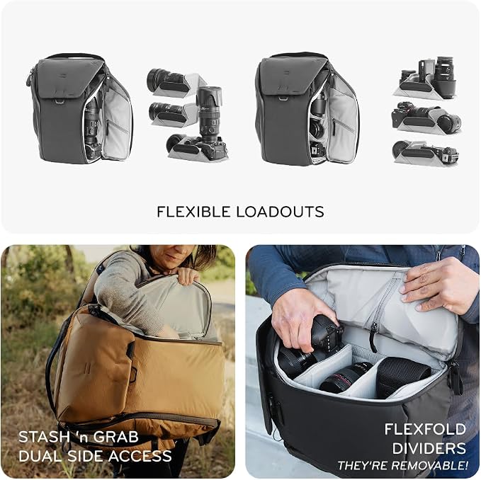 Peak Design Everyday Backpack V3 20L, MagLatch Top, Dual Side Access, FlexFold - Image 5