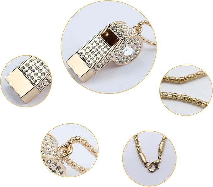Whistle, Rhinestone Sports Whistle - Image 3