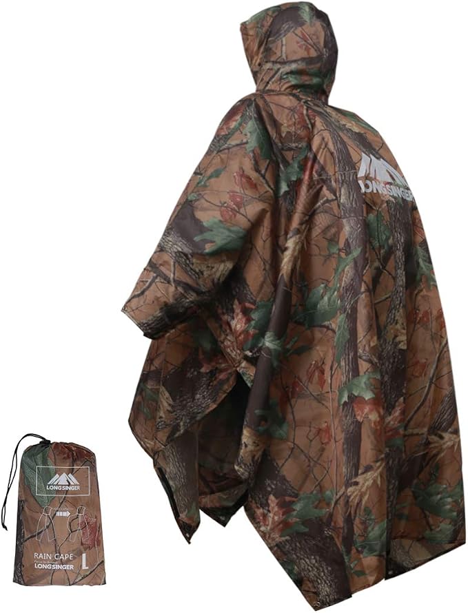 longsinger Rain Poncho for Adult, Waterproof Rain Poncho by longsinger