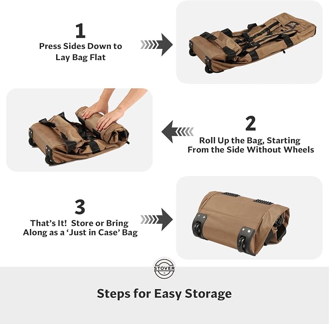 STOVER 80L Rolling Duffel Bag - Image 6