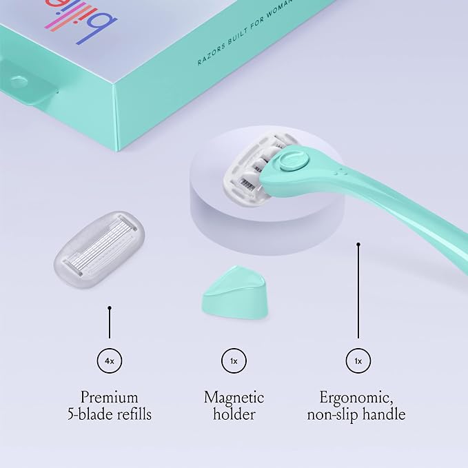 Billie Razors for Women Shave Kit – Razor + 4 x 5-Blade Razor Refills + - Image 3