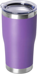 DOMICARE 20oz Tumbler with Lid Stainless Steel Tumblers Bulk, Double Wall by VisittheDOMICARE