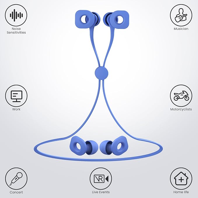 2 Pairs of Earplugs for Sleeping, Reusable Hearing Protection Earplugs - Image 2