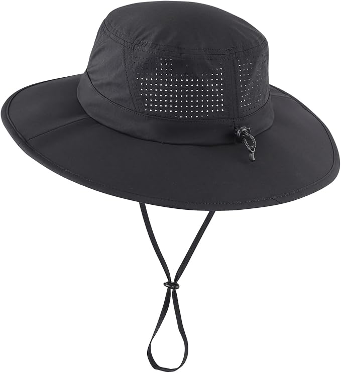 Home Prefer UPF 50+ Sun Hats for Men Women Foldable Wide Brim Fishing Hat Quick - Image 2