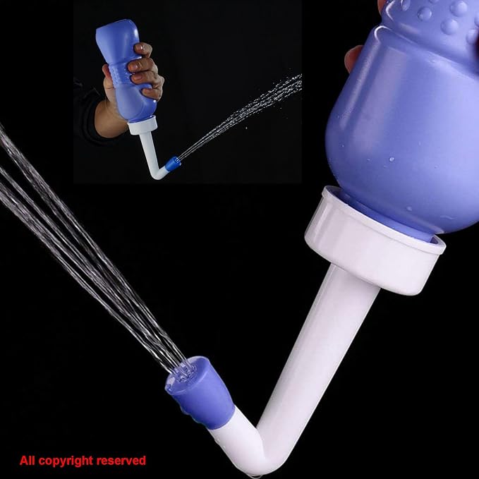 2PCS-Pack 2in1 Vaginal Douche Perineal Irrigation 650ML Portable Bidet + Pocket - Image 4