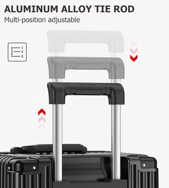 feilario 30in Super Large Captain Aluminum Frame Hardside Spinner Wheels Luggage - Image 6