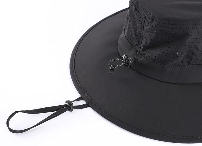 Home Prefer UPF 50+ Sun Hats for Men Women Foldable Wide Brim Fishing Hat Quick - Image 7