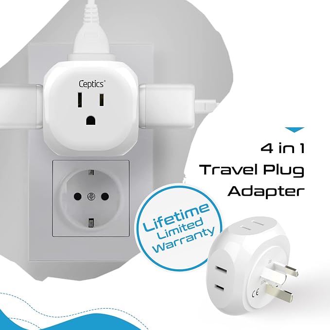 Ceptics Australia, New Zealand, China Travel Plug Adapter by - Image 6