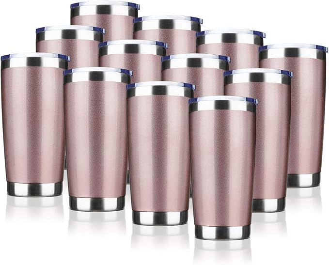 20oz Tumbler Bulk Stainless Steel Vacuum Insulated Tumblers by VisittheEcoMozz