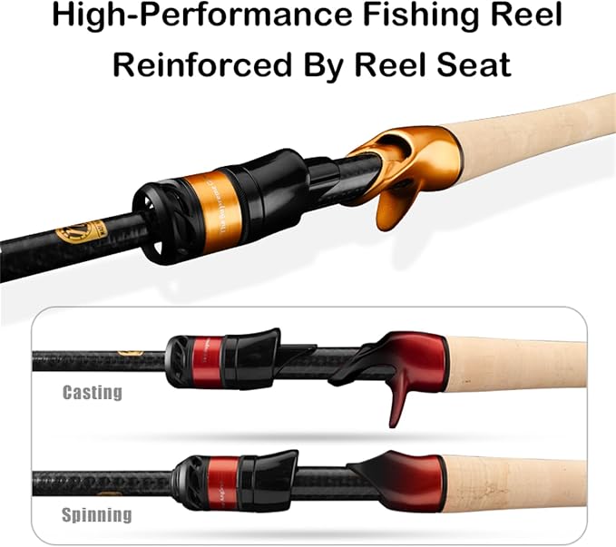 PURELURE Travel Telescopic Fishing Rods, Short Collapsible Fishing Pole - Image 6