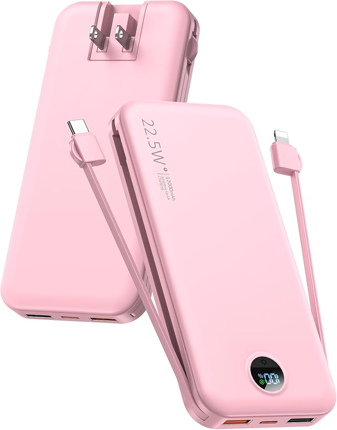 Portable Charger Power Bank, 12000mAh 22.5W USB C Power Bank Fast Charging by CITICR