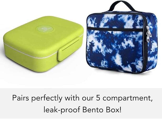 Fenrici Tie Dye Lunch Box for Boys, Kids Insulated Lunch Bag for School - Image 7