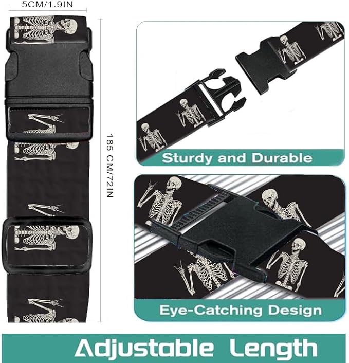 Luggage Straps for Suitcases Travel Belt Accessories, Cute Suitcase Strap - Image 5