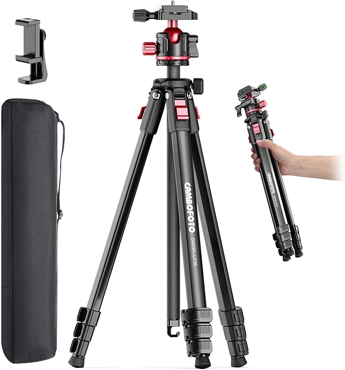 68" Lightweight Travel Camera Tripod by CAMBOFOTO