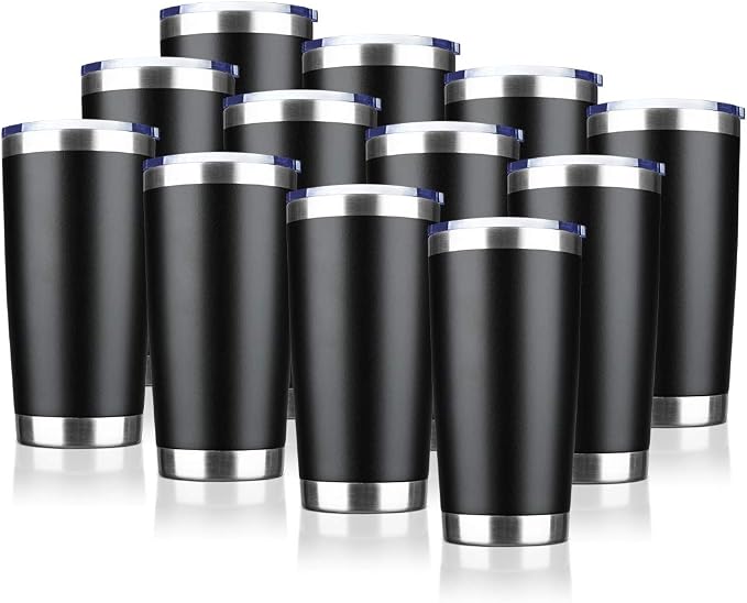 20oz Tumbler Bulk Stainless Steel Vacuum Insulated Tumblers by VisittheEcoMozz
