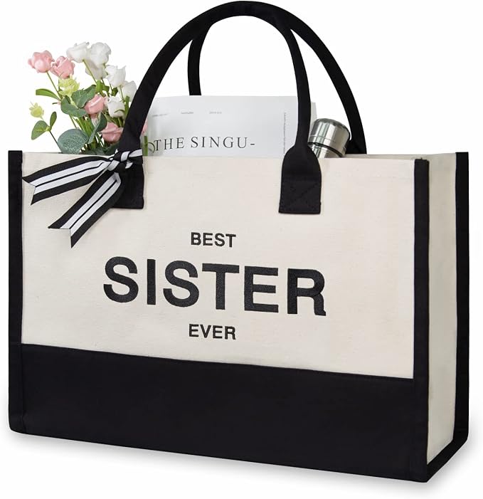 TOPDesign Embroidery Canvas Tote Bag by TOPDesign