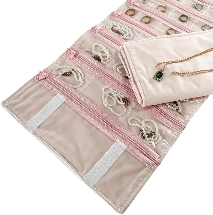 Travel Jewelry Roll Bag Portable Organizer Pouch - Image 7
