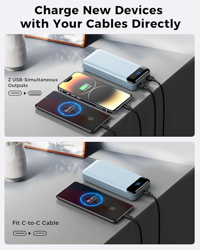 Portable Charger Power Bank 40000mAh Powerbank PD 30W and QC 4.0 Fast Charging - Image 4