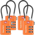 TSA Approved Luggage Locks, Travel Locks Which Also Work Great as Gym Locks by TRAVOCE