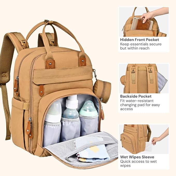BabbleRoo Diaper Bag Backpack - Image 6