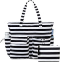 LEDAOU Large Beach Tote Bag Women Waterproof Sandproof Zipper Beach Tote Bag by LEDAOU