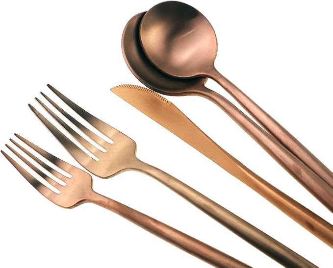 Gugrida 20-Piece 18/10 Stainless Steel Flatware Silverware, Luxury Dinnerware - Image 5