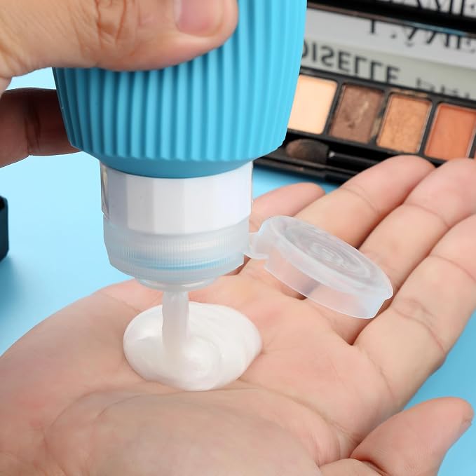 16 Pack Travel Bottles for Toiletries, Large 6oz Silicone Travel Containers jar - Image 3