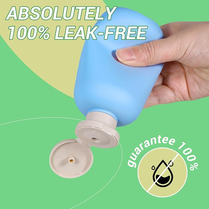 ASEVAT 6.7oz Sealed Plastic Travel Shampoo Bottles, Empty Travel Shampoo and - Image 7