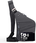 Anti Theft Crossbody Bags for Women Men, Slim Sling Bags by Ibalulu
