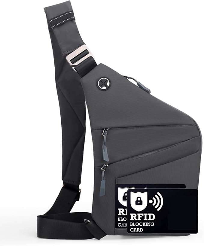 Anti Theft Crossbody Bags for Women Men, Slim Sling Bags by Ibalulu