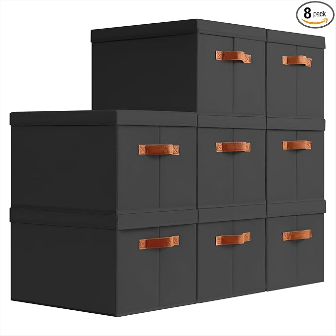 Storage Bins with Lids by Homsorout