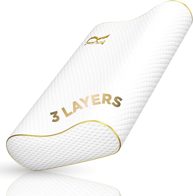 Memory Foam Pillow, King Cervical Pillow by ROYALTHERAPY