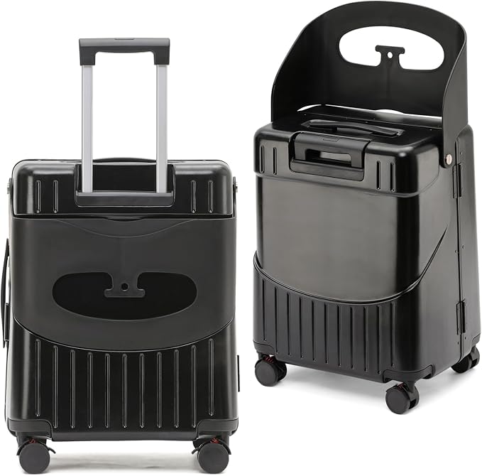 20-Inch Ride-On Suitcase for Kids & Adults – TSA-Approved Underseat Carry-On by Apelila
