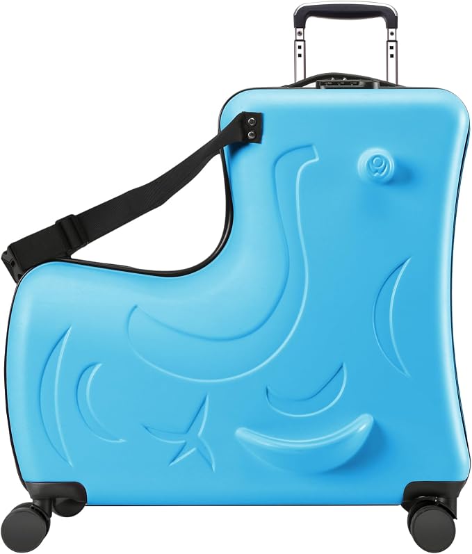 Kids’ Storage & Ride-On Travel Organizer – Dual-Purpose Children’s Suitcase by AOWEILA